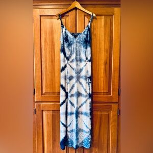 Lucky Brand Indigo Tie-Dye Dress